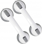 2 vnt. Rankenos vonioms ir du&scaron;ams, Du&scaron;o rankenos pagyvenusiems žmonėms su siurbtukais, Vonios kambario aksesuarai du&scaron;o kėdutei