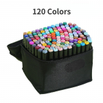 120/80/60 spalvotas alkoholio ra&scaron;iklio žymeklis, vaiki&scaron;kas pie&scaron;tukas su dvigubu antgaliu eskizų žymekliu. 120 colors