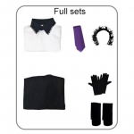 Naujas Danganronpa V3 Tojo Kirumi Cosplay kostiumas japoni&scaron;kas žaidimas Anime Uniform Kostiumas Apranga Drabužiai ir perukai Helovino Cosplay S