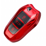 Naujo dizaino TPU automobilio nuotolinio valdymo pulto rakto dėklo dangtelis, skirtas Peugeot 2008 3008 4008 5008 308 408 508 Citroen C1 C2 C4 C6 C3-XR Picasso Grand DS3 DS5 raudona