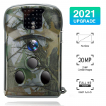 Lauko 20mp 1080p HD medžioklės kamera naktinio matymo po vaizdo stebėjimo laukinės gamtos tako kamera Ip66 vandeniui atspari Po spąstai