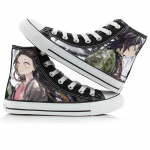 Demon Slayer Print Drobės Batai Mados Anime Studentų Vyrų Moterų Unisex Laisvalaikio batų Mėgėjams Poroms Batai 44