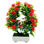 Gražus dirbtinis bonsai Vibrant 5 spalvų atsparus UV spinduliams raudona