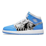Air Jordan 1 Mid GS Game Winner Vaikams Sportbačiai Balti Starfish Universitetinis Mėlynas DR6492-100 36
