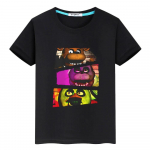 FNAF 100% medvilnės vasariniai mar&scaron;kinėliai animaciniu spaudu anime mar&scaron;kinėliai trumpi berniukų vir&scaron;ūnės me&scaron;kutis zuikutis pasididžiavimo mar&scaron;kinėliai y2k vienas gabalas vaiki&scaron;ki drabužiai mergaitėms 160