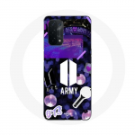 Coque pour Oppo A54 5G Bangtan Sonyeondan BTS Logo Army Bomb Lightstick