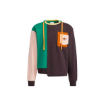Adidas Originals Melting Sadness Lėlių serija Spalvų blokas Asimetri&scaron;kas kra&scaron;tas Laisvas džemperis Unisex Vir&scaron;utinė dalis HC0349 S