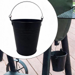 Grilio riebalų kibiro priedai Metalinė pakabinama rankena Paprastas montavimas Sustorintas la&scaron;ų padėklas