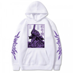 Vyri&scaron;ki megztiniai Anime Evangelion Graphic EVA-00 PROTO TYPE Unisex Oversize Ilgomis rankovėmis megztiniai Megztiniai Harajuku Streetwear Vir&scaron;utiniai L