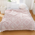 Lova užtiesalas Vasarinis medvilninis marlės pynimo gėlėtas pledas Dvigulis dvigulei lovai Vėsus dygsniuotas užtiesalas Rank&scaron;luostinis užtiesalas Paklodė 150x200cm