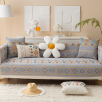 Boho Velveto Žakardo L formos Sofos Užvalkalai Universali Sofos Užvalkalas Sofos Svetainės Sėdimosios Dalies Pagalvėlės Atlo&scaron;o Audinys Rank&scaron;luostis Namų Dekoras 30x50cm pillowcase pilka
