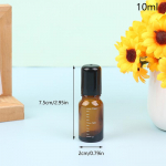 1vnt gintaro ritininis rutulinis esminis stiklinis butelis, tu&scaron;čias kvepalų ritininis rutulinis pakartotinai užpildomas skysčio konteineris 5/10/15/30/50/100 ml buteliukas 30ml