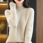 Moteri&scaron;kas ka&scaron;myro megztinis Qinghe ka&scaron;myras 30% ka&scaron;myras 70% vilna rudens ir žiemos ka&scaron;myro storas megztinis mink&scaron;tas ir &scaron;iltas