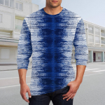 Vyri&scaron;ki mar&scaron;kinėliai su apykakle, drabužiai, drabužiai lauke ilgomis rankovėmis, mados dizainerio vintage L mėlyna