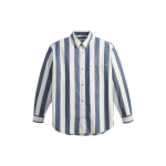 Levis FW22 Dryžuota ki&scaron;eninė vienaeilė ilgomis rankovėmis mar&scaron;kinė vyri&scaron;ki mar&scaron;kiniai Indigo A3404-0003 M