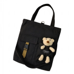 Lengvas moteri&scaron;kas drobinis krep&scaron;ys, medvilninis džinsinis krep&scaron;ys pirkėjui ant peties One Size