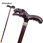 Ruda Jump Leopardo medinė mados lazdelė Dekoratyvinė vampyro Cospaly Vakarėlis Mediena Vaik&scaron;čiojanti lazdelė Helovinas Mace Wand Crosier 93cm