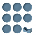 8 vnt. Lengvos plastikinės lėk&scaron;tės Nedūžtančios daugkartinės pietų lėk&scaron;tės. Galima plauti indaplovėje Spalvingos virtuvės lėk&scaron;tės, skirtos kasdienai stovyklavimui Round