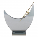 Nordic Creative Crystal Geometric Pusmėnulio figūra Skulptūra Ornamentai Svetainė Miegamasis Įėjimas Vie&scaron;butis Lengvas prabangus dekoras Little Man in the Boat M1002673