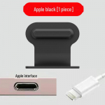 C tipo dulkių ki&scaron;tukas, skirtas Huawei, Vivo, Xiaomi, Oppo, Redmi Android telefonams Apple 1pc juoda