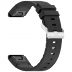 Silikoninis odinis 22 22 26 mm greito pritaikymo dirželis Garmin laikrodžiui Fenix ​​8 51 47 mm E 7X 7 Pro 6X 6 Pro 5X 5 Plus Enduro 3 2 dirželio apyrankė 26mm juoda