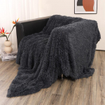 Populiariausias pliu&scaron;inis margintas pledas : Visasezoninis sofa ir biuro miego užklotas 160x200 cm