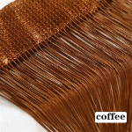 300 CM X 300 CM sriegių užuolaidų ekrano juostelių skirstytuvo žaliuzės, skirtos svetainės durų sienoms, langų plok&scaron;tėms, kutų užuolaidoms 300CM X 300CM kava