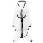 Atsparus vandeniui &scaron;unų lietpaltis Naminių &scaron;unų drabužiai Skaidrus lietpaltis vidutinio dydžio &scaron;uniui katė Čihuahua Teddy Jumpsuit roupa XS