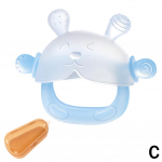 Kūdikio kramtukas triu&scaron;iui Skystas silikoninis kramtukas Žaislas Maistas Raminantis Virtos Įvertinimo Saugus Rinkinys Čiulptukas Fo F1A5 Blue-One size