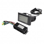 Elektrinio dviračio variklio valdiklio rinkinys 26A DC 24V 36V 48V &Scaron;ilumos i&scaron;sklaidymas LCD ekrano skydelis Be&scaron;epetis