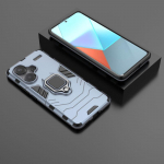Xiaomi Redmi Note13 Note 13 Pro Plus 5g galinio dangtelio dėklas smūgiams atsparus &scaron;arvuotas metalinis žiedinis stovas laikiklis magnetinis apsauginis CHINA&Note 13 Pro Plus 5g raudona