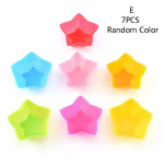 7 vnt./daug silikoninių torto puodelių apvalios formos keksiukų kepimo formos, kepimo įrankiai tortui