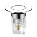 Universalus praustuvo nesandarus kam&scaron;tis, paspaudžiamo tipo, at&scaron;okantis, nutekėjimo filtras voniai, virtuvei