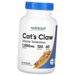 Katžolės ekstraktas, Cat's Claw 1000, Nutricost 120 kaps. (71647042) 120caps
