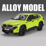 1:24 BMW XM visureigio lydinio sportinio automobilio modelis, metalinis automobilio modelio imitacija, garsas ir &scaron;viesa, atplė&scaron;iama kolekcija, vaikų žaislai, berniukų dovana žalia
