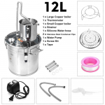 220V-240V 12L/20L/33L Nerūdijančio plieno distiliatorius Maža alaus darymo įranga Vyno gamyba 12L
