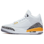 Air Jordan 3 Retro Laser Orange Moteri&scaron;ki sportbačiai White Cement-Grey Black CK9246-108 36.5