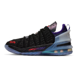 Kylian Mbapp&eacute; x Nike LeBron 18 GS NRG The Chosen 2 Vaiki&scaron;ki sportbačiai Juodi Įnirtingai violetiniai Metalinio sidabro CT4677-001 38.5