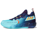 Adidas Dame 7 EXTPLY GCA Tamsiai mėlyni vyri&scaron;ki sportbačiai Pulse-Aqua Solar-Red GV9878 41⅓