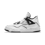 Air Jordan 4 Retro PS DIY Vaiki&scaron;ki sportbačiai Balta Juoda Volt DC4100-100 35