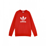 Adidas Originals Trefoil apvalios apykaklės džemperis vyri&scaron;kas Džemperis Raudonas FM3781 M