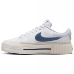 Nike Court Legacy Lift Balti I&scaron;sklaidytos Mėlynos Moteri&scaron;ki Sportbačiai &Scaron;viesiai-Medžio Rudo Spalvos Baltymai DM7590-104 38.5