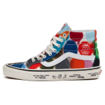 Vans Sk8 Casual Auk&scaron;tos Vir&scaron;utinės Dalies Sportbačiai Unisex Sportbačiai Mėlyni Raudoni Balti VN0A38GF9XQ 36