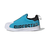 Adidas Originals Superstar 360 X Tinklelio Kasdieniai Neslystantys Patvarūs Žemi Vaiki&scaron;ki Riedlentės Batai Vaiki&scaron;ki Sportbačiai Mėlyni GX3248 28