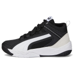 Puma Rebound Future Evo Pagrindinis audinys Oda Vidutinio auk&scaron;čio Retro krep&scaron;inio batai Unisex sportbačiai Juodi Balti 386379-01 35.5