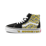 Vans Mooneyes X Sk8 Laisvalaikio Auk&scaron;takulniai Riedlentės Batai Vaikų Sportbačiai Juodi Balti Geltoni VN0A5DXNY23 34