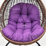 Sustorinta vandeniui atspari lauko kabanti krep&scaron;io sėdynės ir atlo&scaron;o pagalvė sūpynėms, lop&scaron;iui, gultui Standard: 120x80cm violetinė