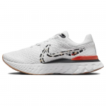 Nike React Infinity Run Flyknit 3 Leopard Moteri&scaron;ki sportbačiai Balti Platinum-Tint Komandiniai oranžiniai DZ5215-001 38