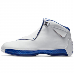 Air Jordan 18 Retro 'White Sport Royal' 2018 Jordan AA2494-106 44.5 white
