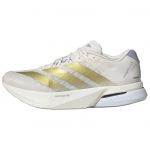 Adidas Adizero Boston 13 Neslystantys Dėvėjimui Atsparūs Žemi Bėgimo Bateliai Vyri&scaron;ki Balti Auksiniai Sportbačiai JS4947 40⅔ balto aukso spalvos